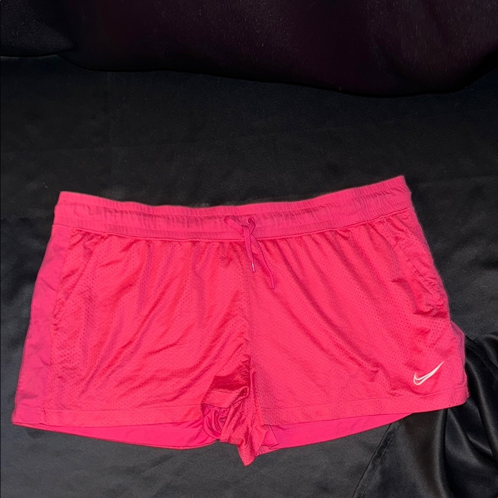 Nike Pink Athletic Shorts Lightweight Streamlined Design